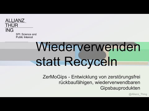 Wiederverwenden statt Recyceln #SPI 6 ZerMoGips